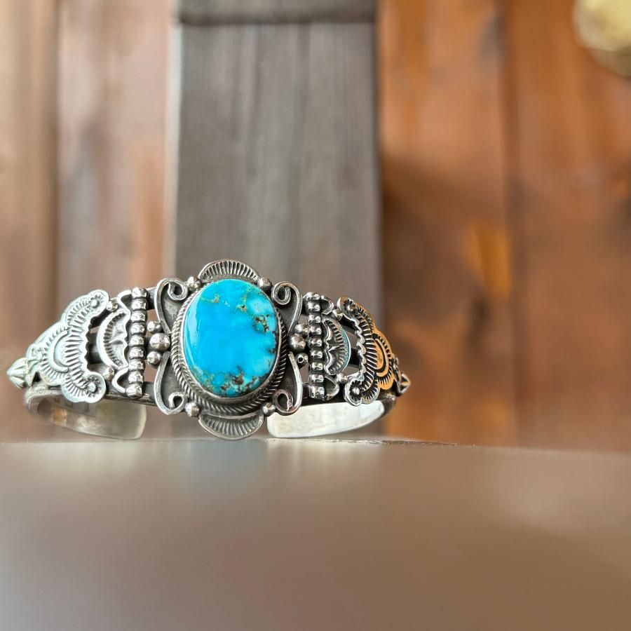 キャンデラリアターコイズバングル インディアンジュエリー/ネイティブ