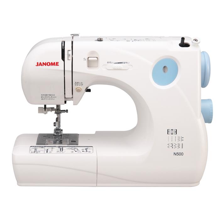 JANOME（ジャノメ） 家庭用ミシン 電子ミシン N500 手元スイッチ搭載