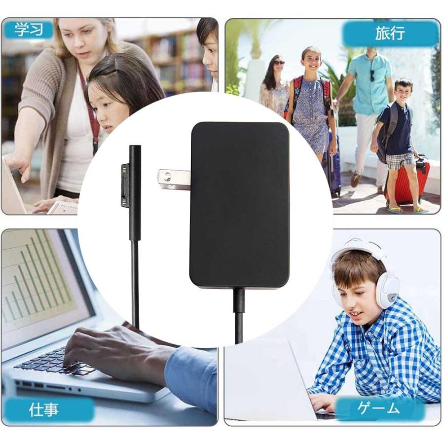 Surface Go 24W ACアダプター 15V 1.6A 充電器 1735 1736 Microsoft