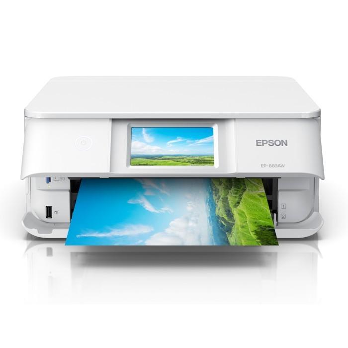 カラリオ EPSON インクジェットプリンター EP-883AW ホワイト エプソン