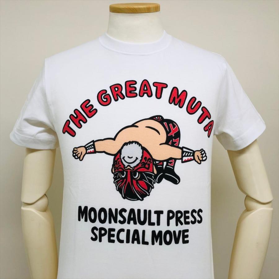 グレート・ムタ 半袖 Tシャツ ホワイト ムーンサルト プレス プロレス