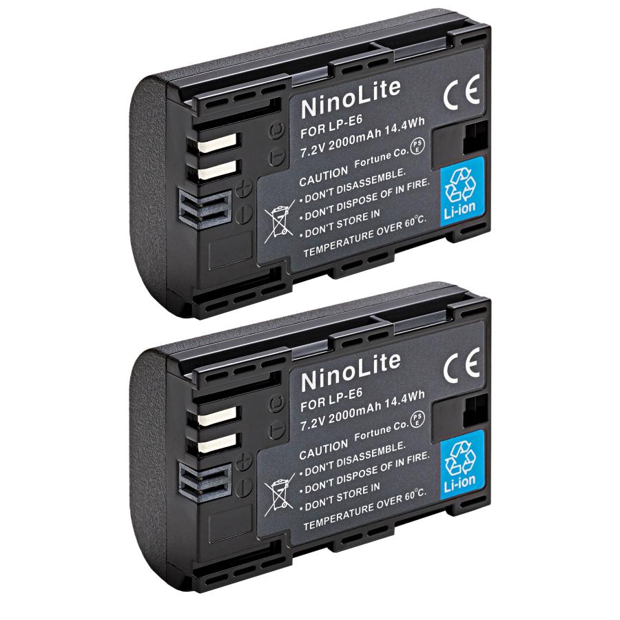 キャノン Canon LP-E6 LP-E6N 互換バッテリー 2個セット : PHOTOLIFE