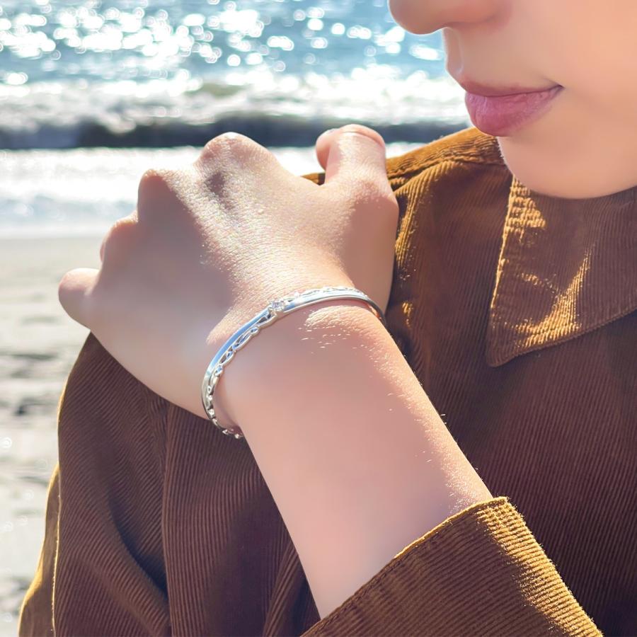 レディースバングル シルバー925 スターリングシルバー シルバー