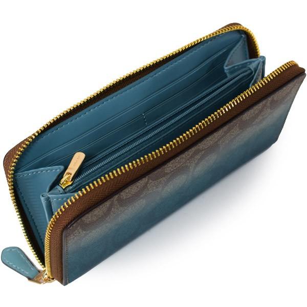 COACH（コーチ） 長財布 コーティングキャンバス レザー シグネチャー