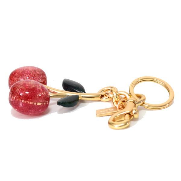 COACH（コーチ） キーホルダー レジン メタル シグネチャー チェリー