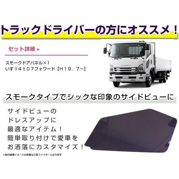 いすゞ ISUZU 07フォワード ファイブスターギガ 安全窓 スモーク 透明