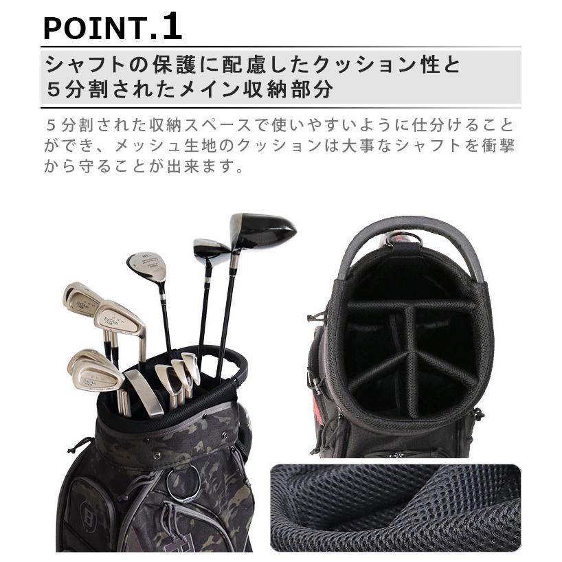 BRIEFING（ブリーフィング） キャディバッグ [ウッドランドカモ