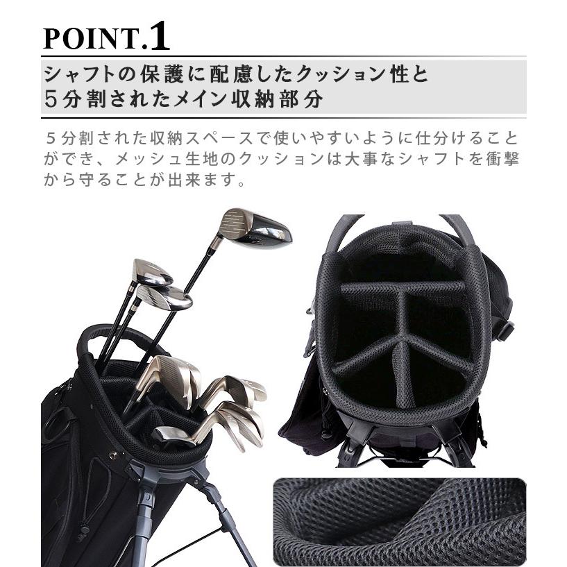 BRIEFING（ブリーフィング） キャディバッグ [ブラック ネイビー