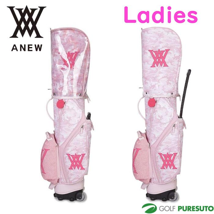 アニューゴルフ スタンド式キャディバッグ ホワイト ピンク ANEW GOLF