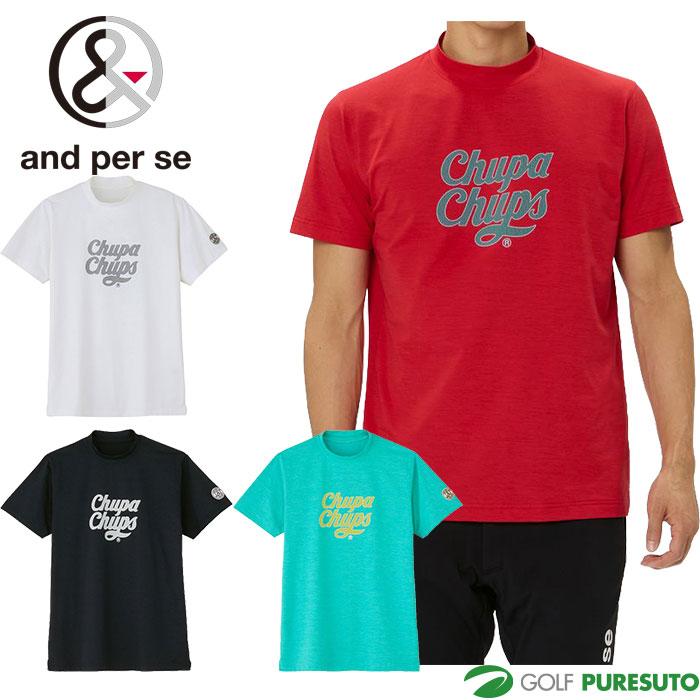 and per se（アンパスィ） ゴルフ チュッパチャプス 半袖 モックネック