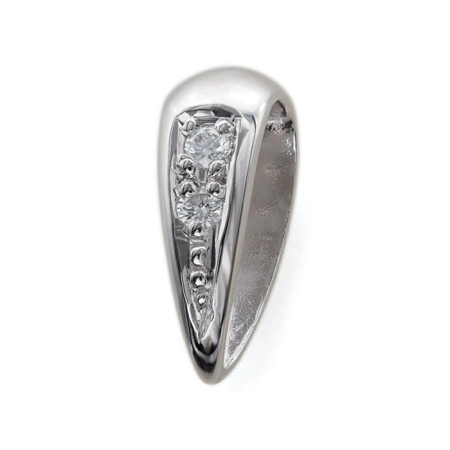 1個売り】 バチカン PT900 プラチナ ダイヤモンド2個付きバチカン 縦