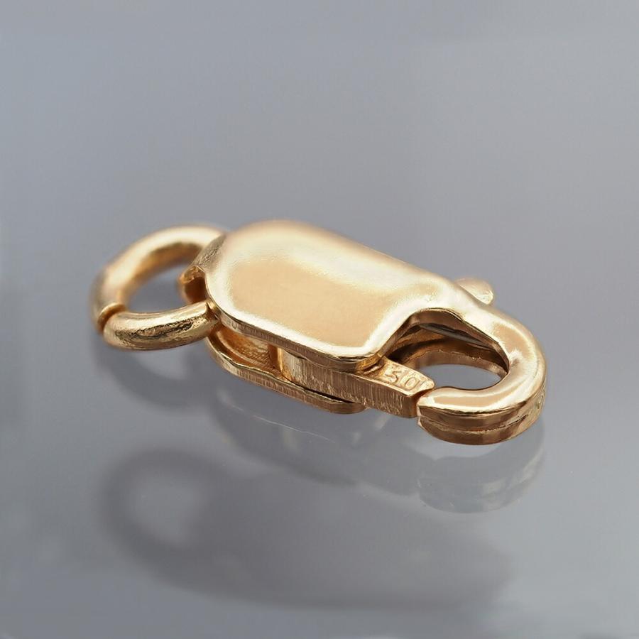 1個売り】 留め具 18金 イエローゴールド フック ロブスタークラスプ