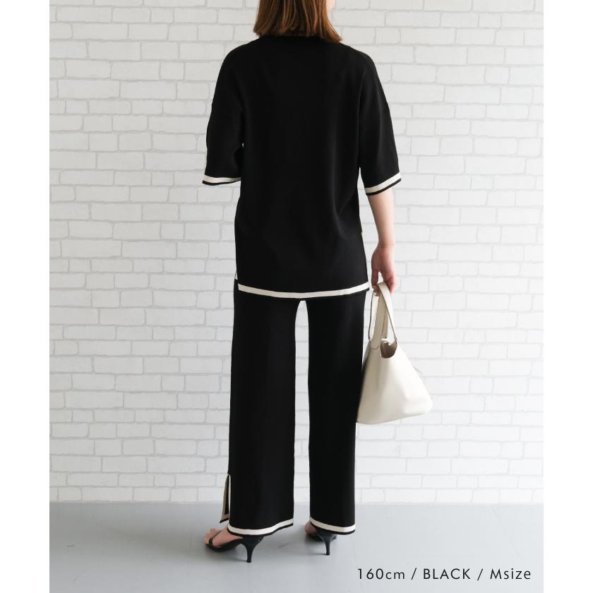 aquagarage（アクアガレージ） バイカラーサマーニットセットアップ 春