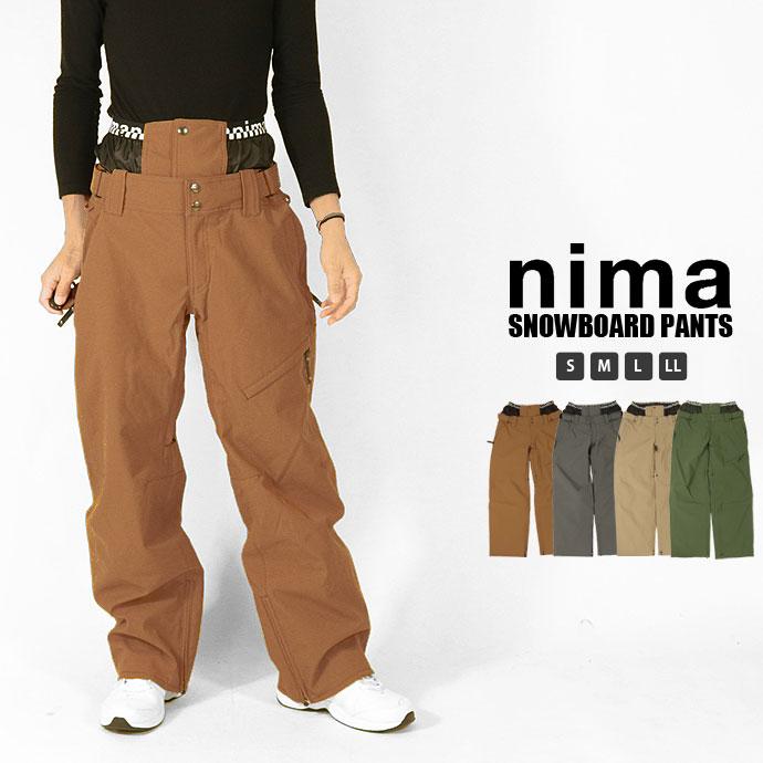 NIMA 【単品】耐水圧10,000mm スノーボードパンツ ニーマ nima NB9009