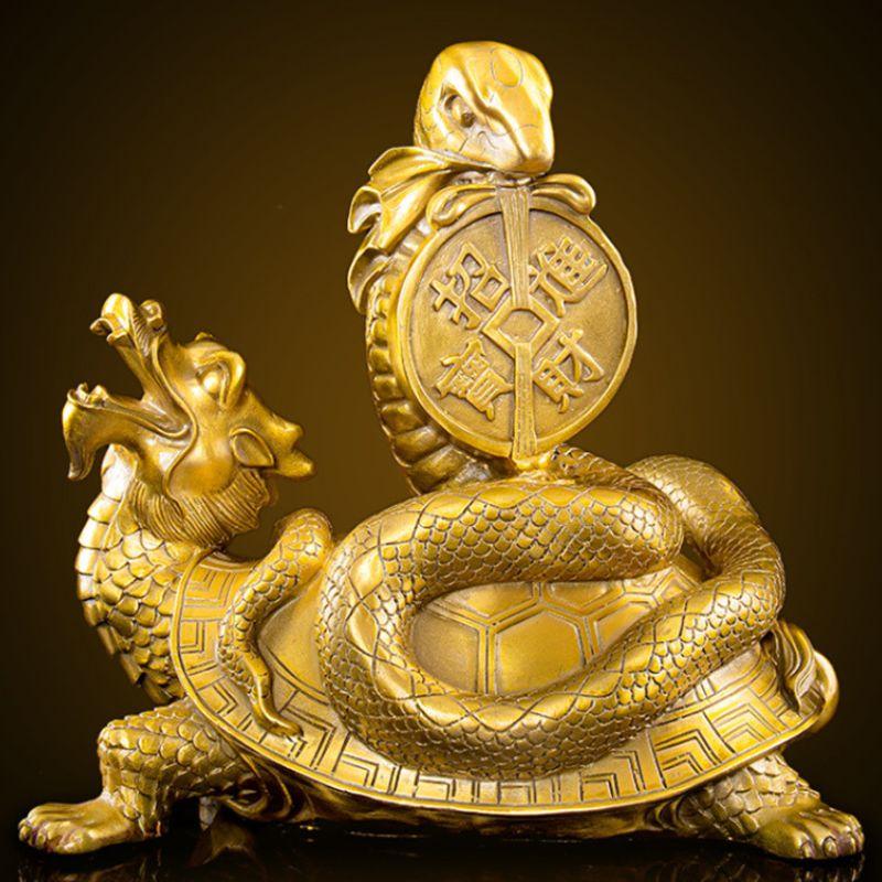 玄武 神獣 風水 置物 オブジェ 金運 財運 守護 開運 四神獣 龍 亀 竜
