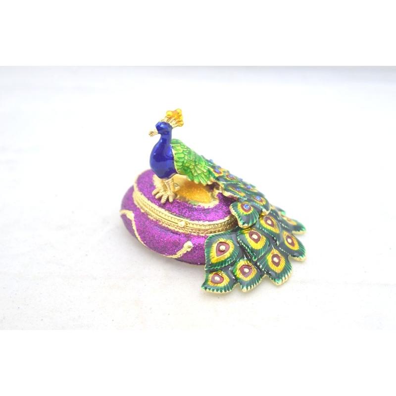 孔雀 七宝焼き 小物入れ 金属製置物 6cm : 横浜中華街龍 - 通販