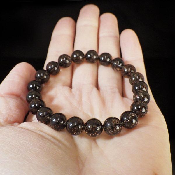 高品質ブラックルチルクォーツ(ブラックトルマリンインクォーツ