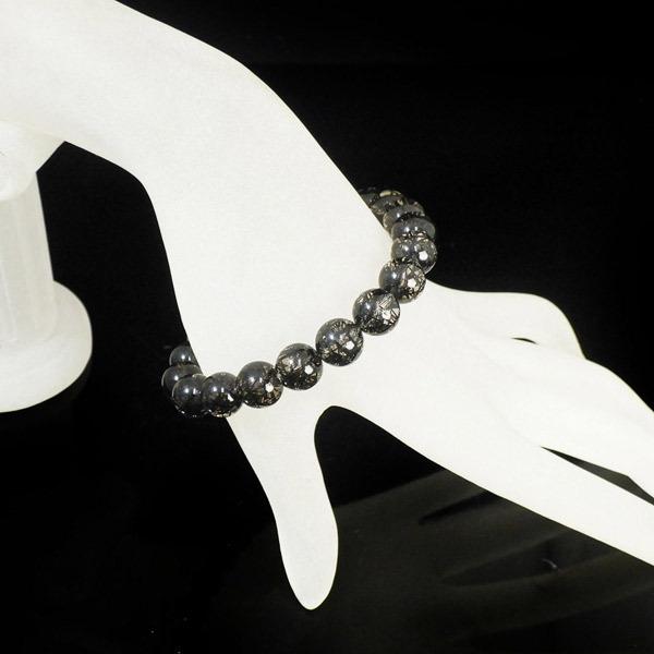 高品質ブラックルチルクォーツ(ブラックトルマリンインクォーツ