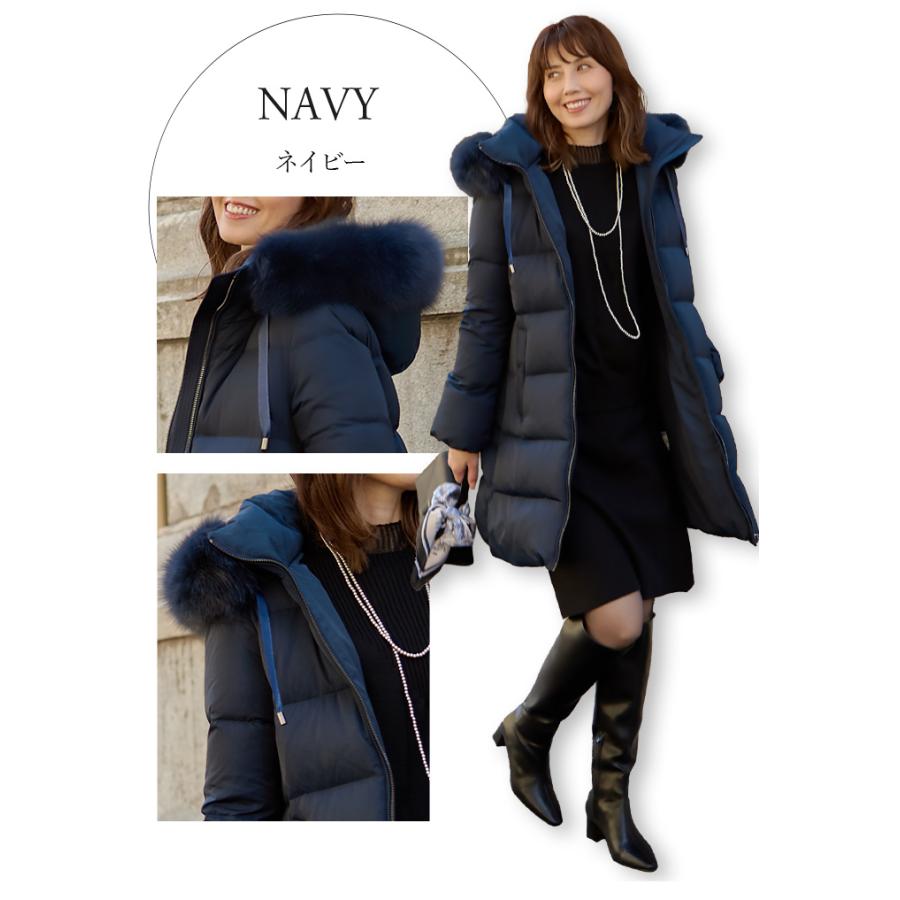 当店オリジナル ダウンコート レディース ロング 3WAY コクーン A