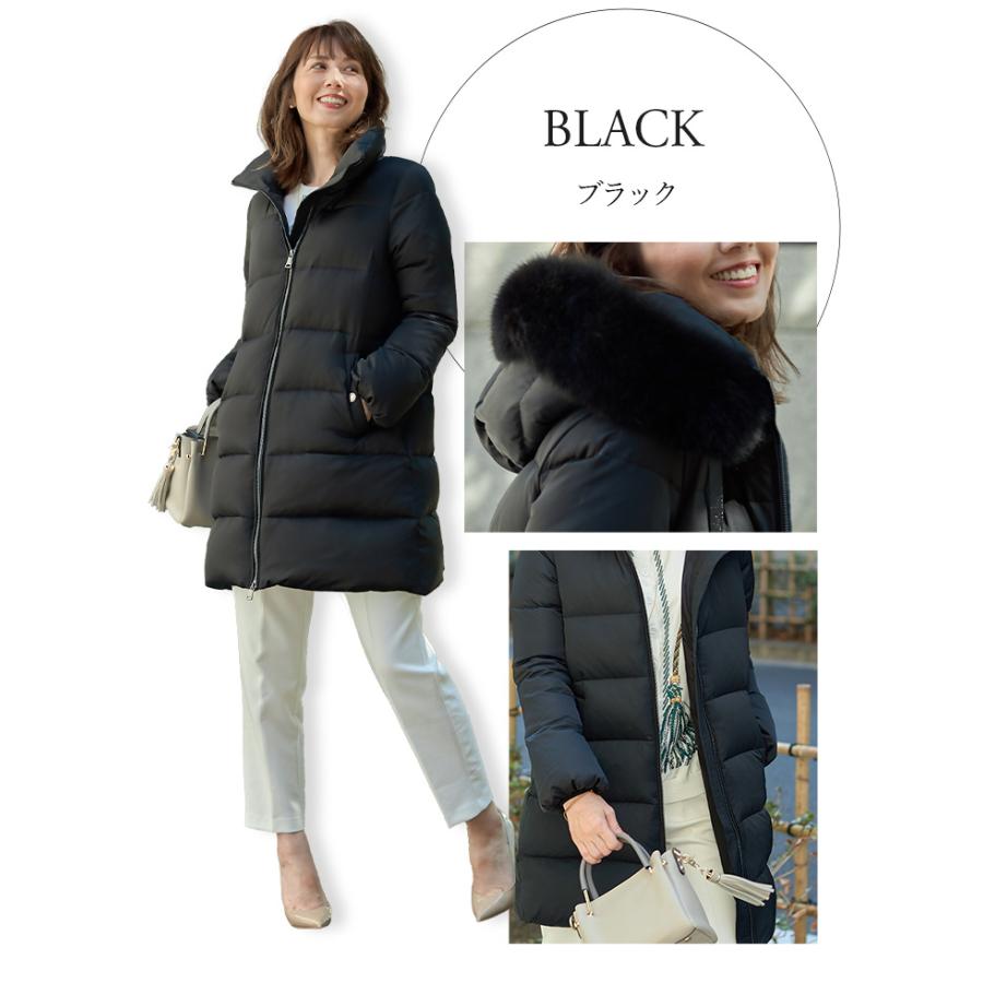 当店オリジナル ダウンコート レディース ロング 3WAY コクーン A