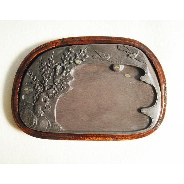 端渓硯 梅花坑 春回大地硯 8吋 一品物 すずり : 書道用品 緑風店