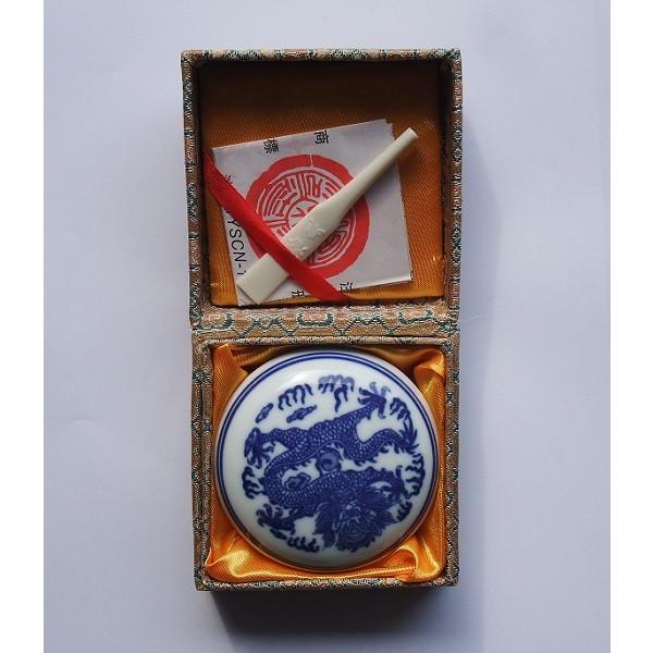 印泥 上海 西冷印社製 金色 1/2両装 15g 落款用 : 書道用品 緑風店