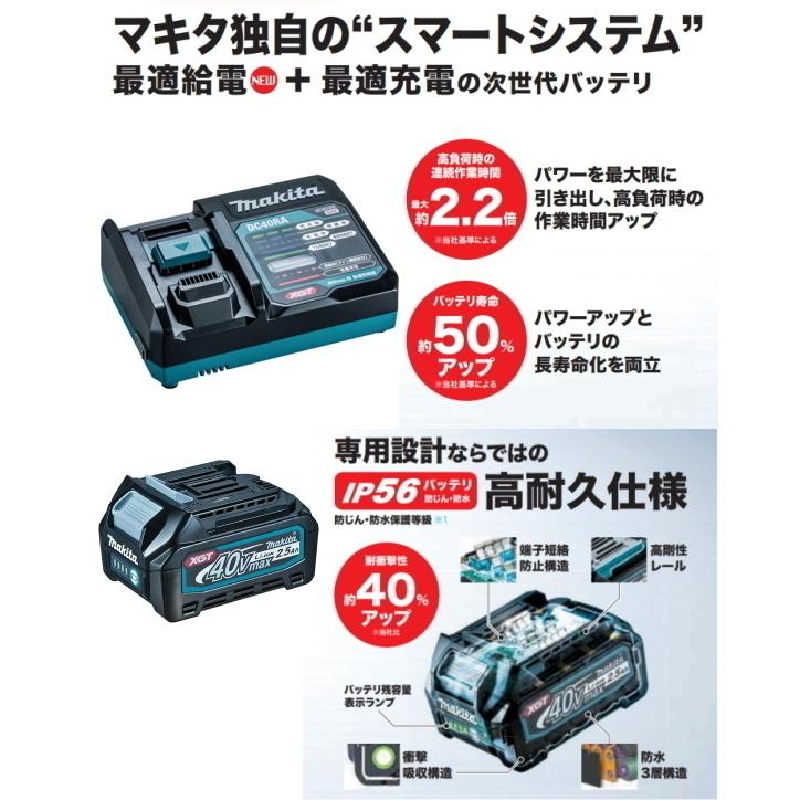 マキタ（makita） 充電クリーナー 40Vmax サイクロン一体式 CL003GZO