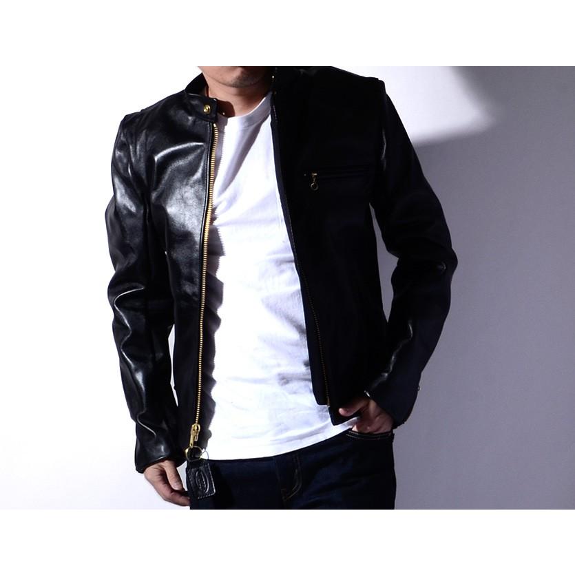 VANSON（バンソン） ライダースジャケット レザーライダース B メンズ