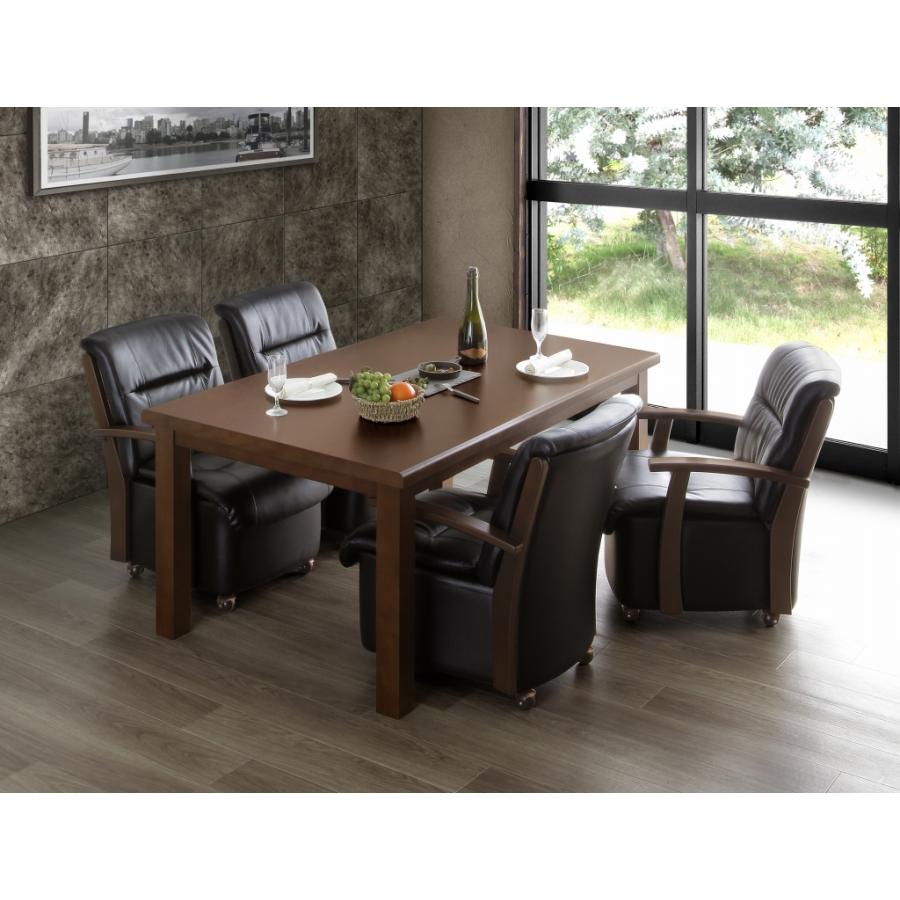 ダイニングこたつ 勝山150 ダイニングテーブル単品 ハイタイプ 600w