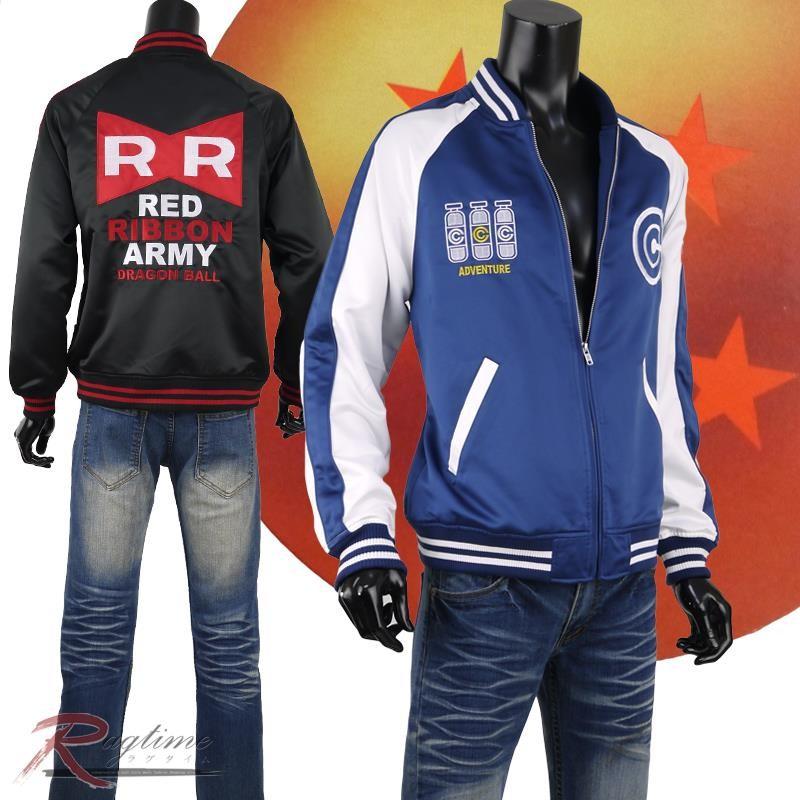 スカジャン メンズ ドラゴンボール レッドリボン軍 サテンスカジャン