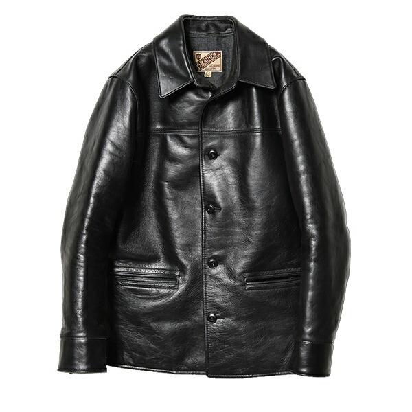 Y'2 LEATHER ワイツーレザー カーコート SHC-76 墨黒ホース ジャケット