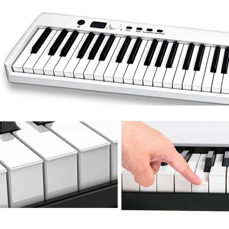 電子ピアノ 88鍵盤 折りたたみ carina スリムボディ 充電可能