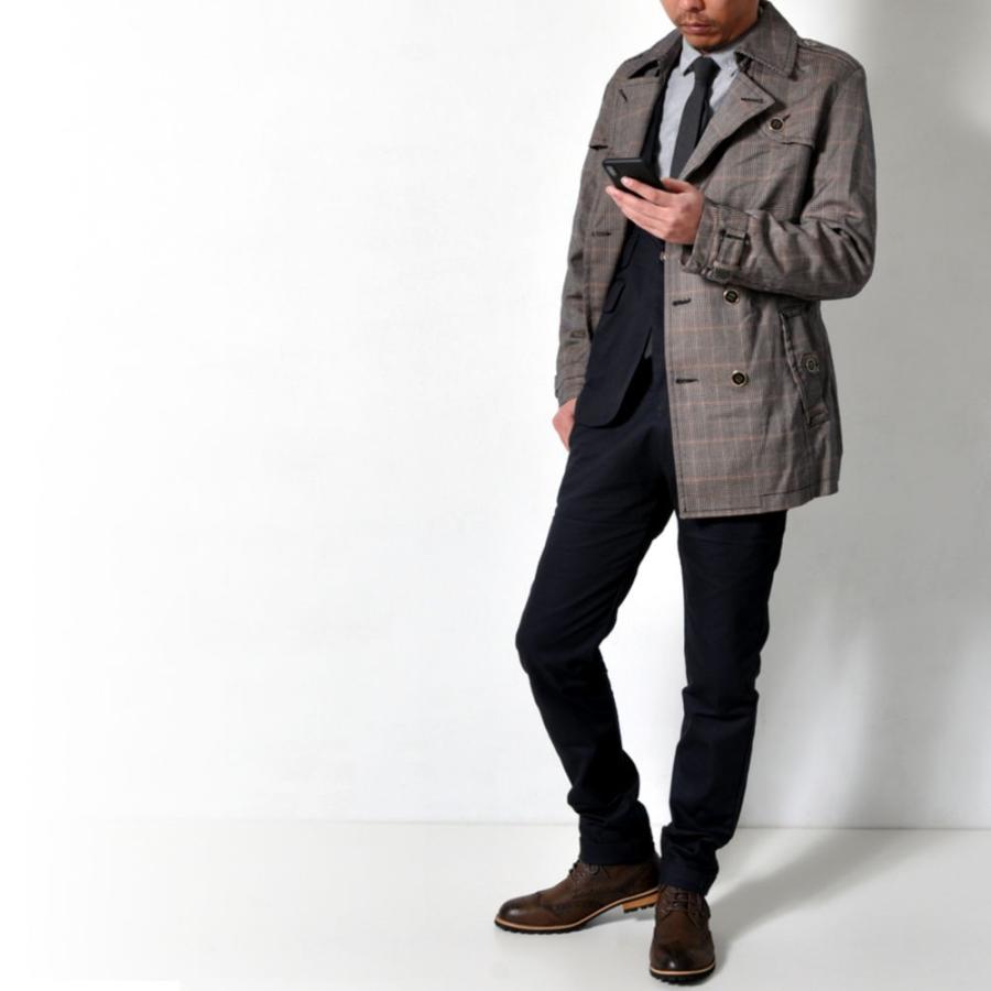 全品送料無料 期間限定 SALE チェスターコート レイヤード風 千鳥格子