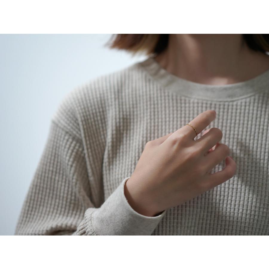 K18 hineri リング レディース 地金 指輪 ピンキーリング 18k 18金