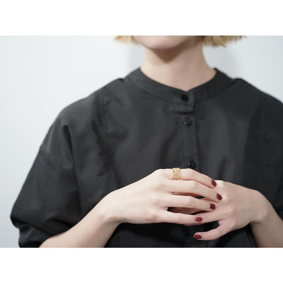 18K リング レディース 指輪 アラベスク レーシーリング 地金 18金 K18