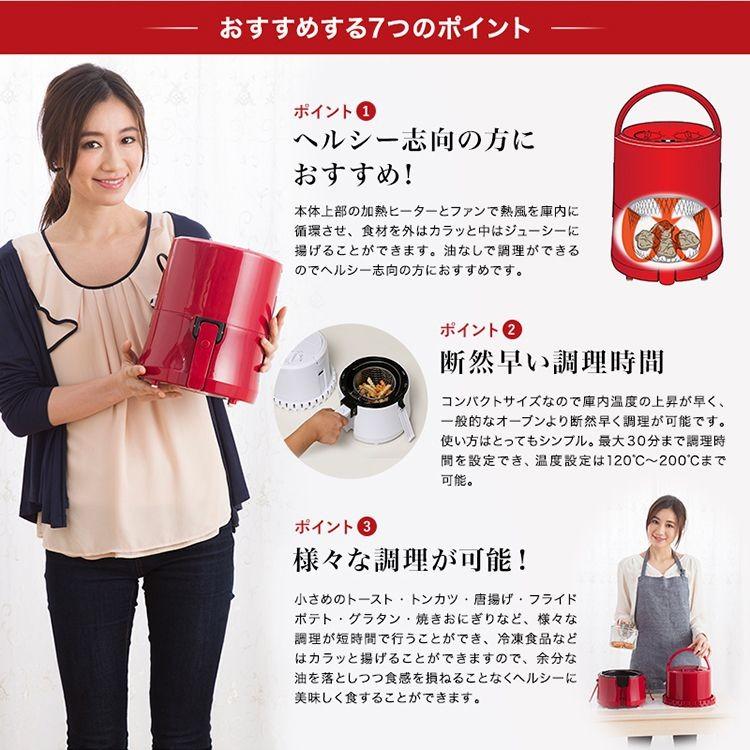 ROOMMATE（ルームメイト） ゼロフライヤーミニ レッド ホワイト ノン