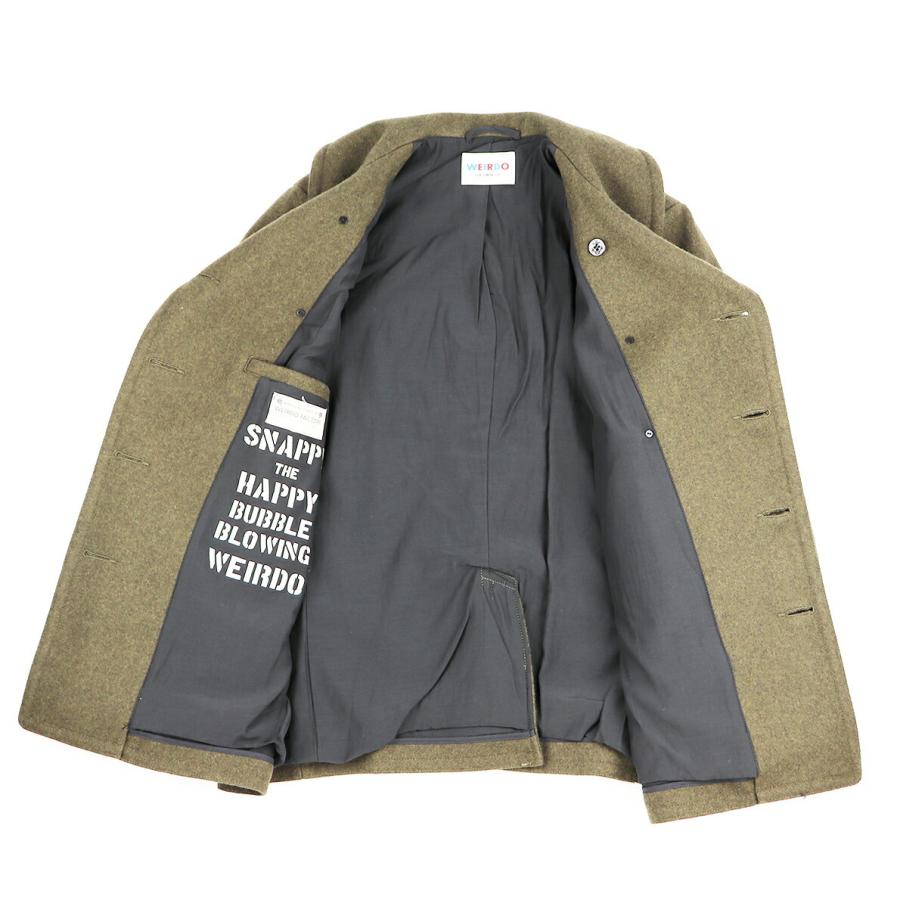 WEIRDO（ウィアード） WEIRDO SKULL & SNAKE - PEA COAT (KHAKI) P