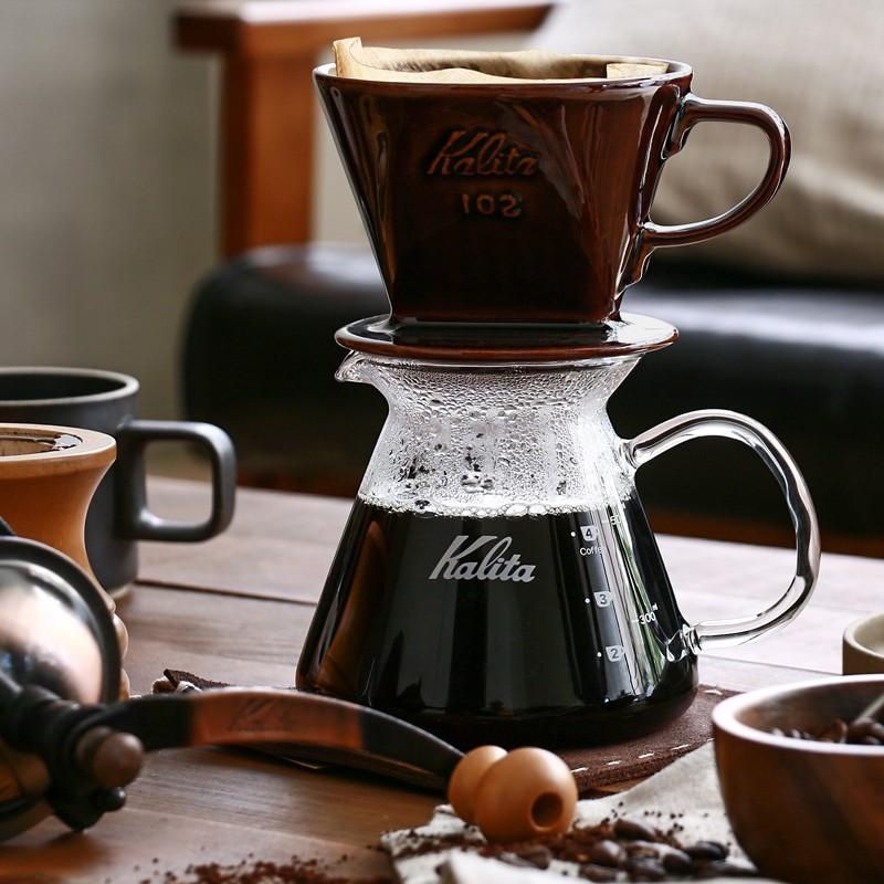 Kalita 陶器製コーヒードリッパー ロトブラウン101（1〜2人用）/あす