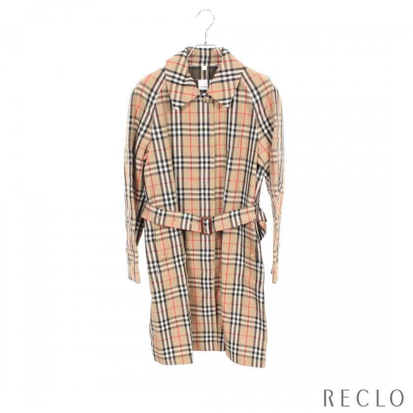 BURBERRY（バーバリー） ノバチェック ステンカラーコート ベージュ
