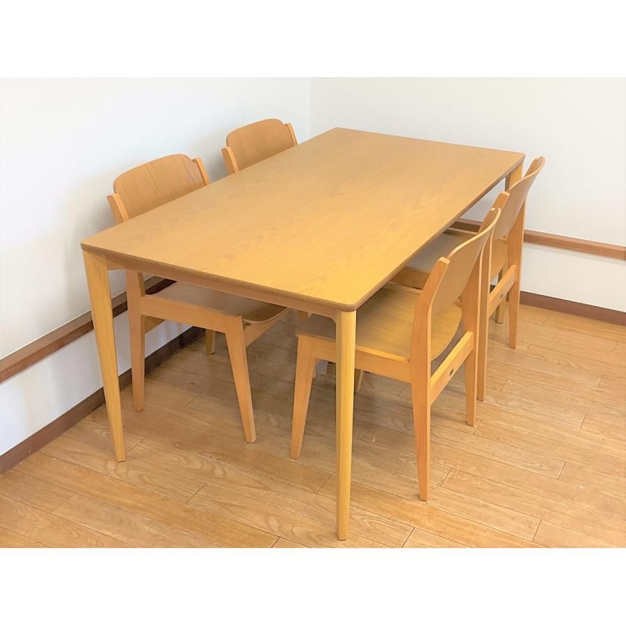 天童木工 ダイニング5点セット 水之江忠臣デザイン ダイニングテーブル
