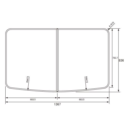 Panasonic（パナソニック） 風呂ふた GVR1174UD (RSJ78HN1Y) 断熱組
