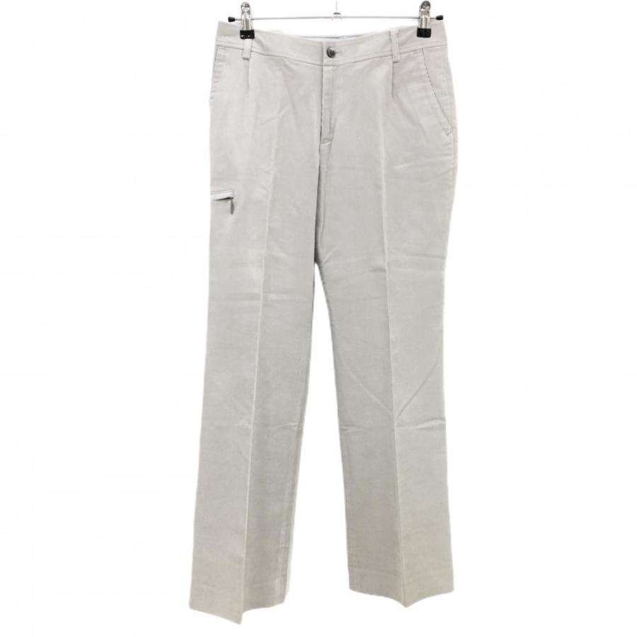バーバリーゴルフ パンツ ライトグレー コーデュロイ ストレッチ 裾