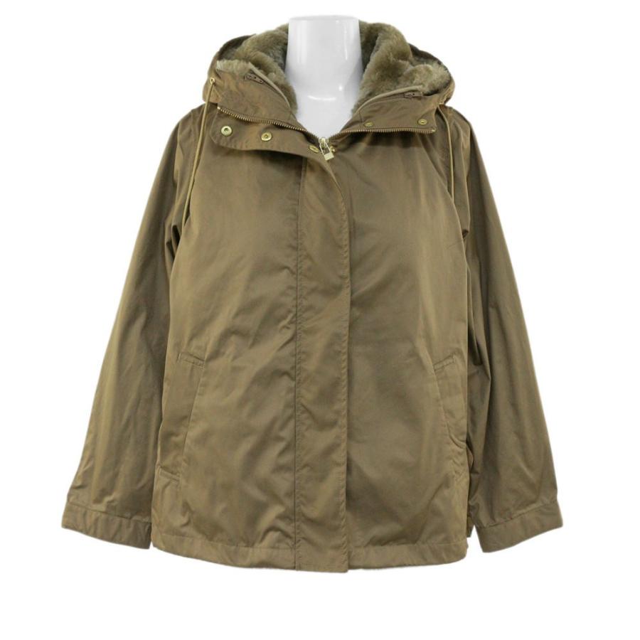 スローブイエナ エコファーライナー付きフードミリタリーブルゾン/18