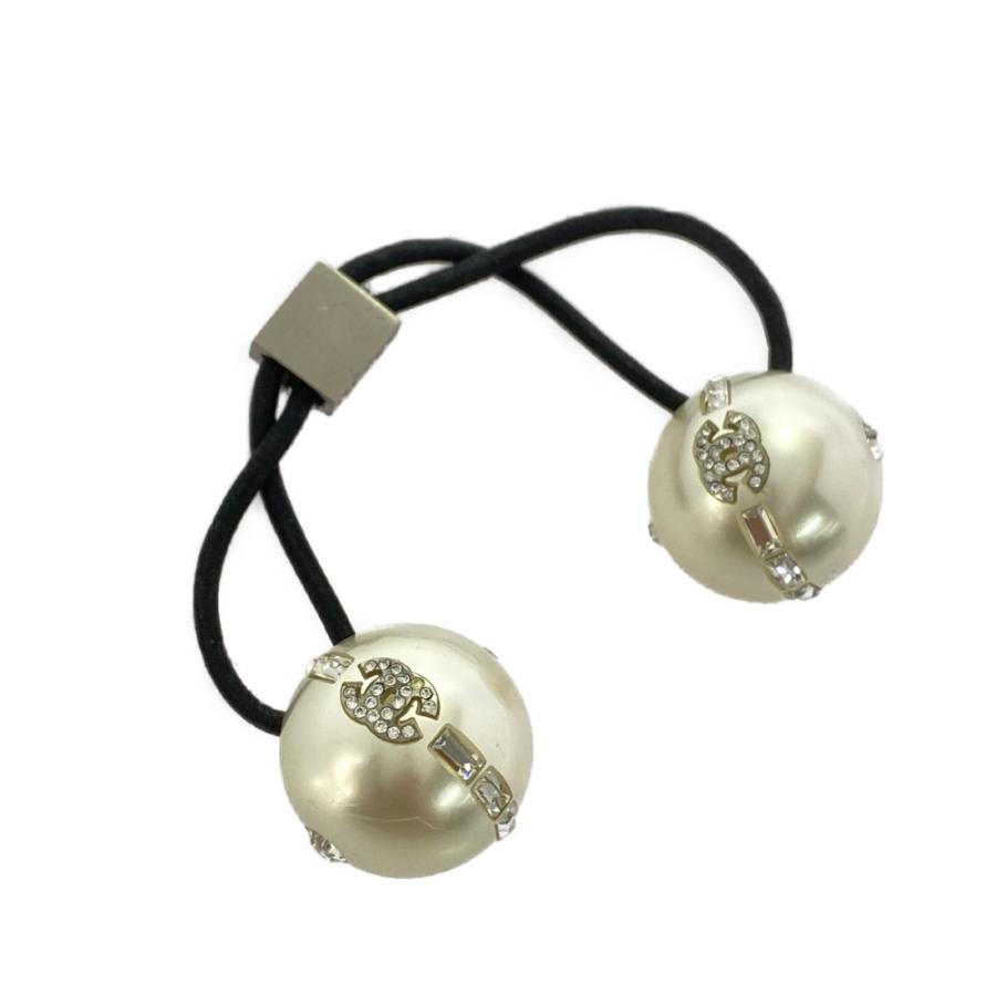 CHANEL（シャネル） ココマーク パールヘアゴム/パールホワイト/CHANEL