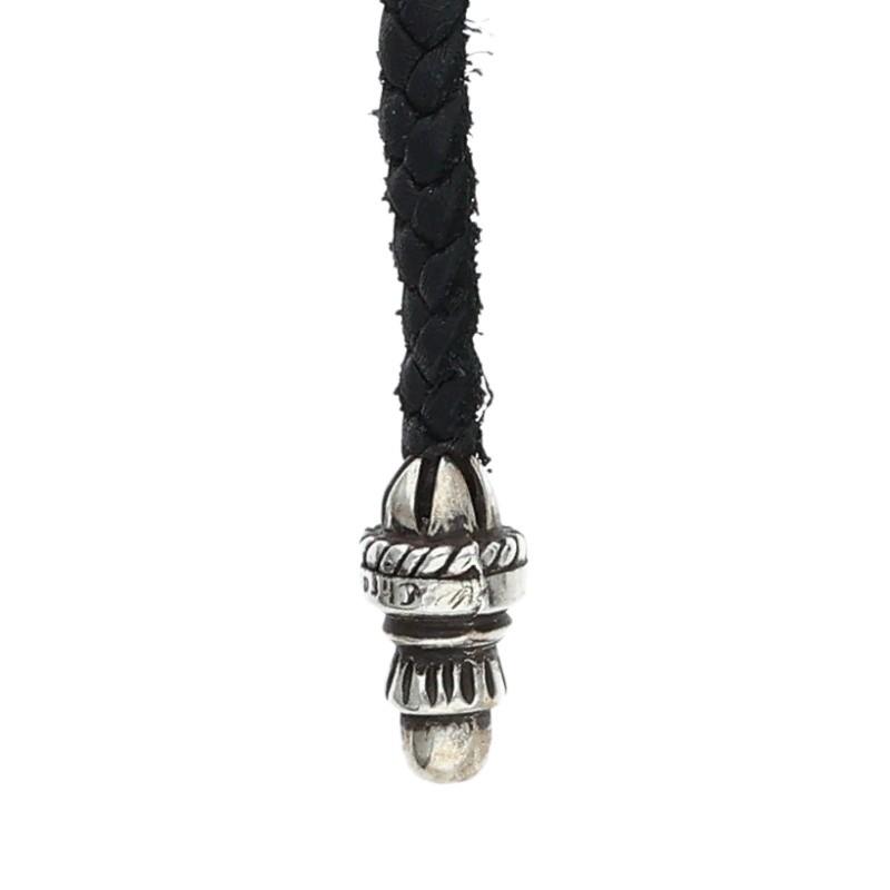 CHROME HEARTS（クロムハーツ） ネックレス LEATHER BRAID ボロチップ