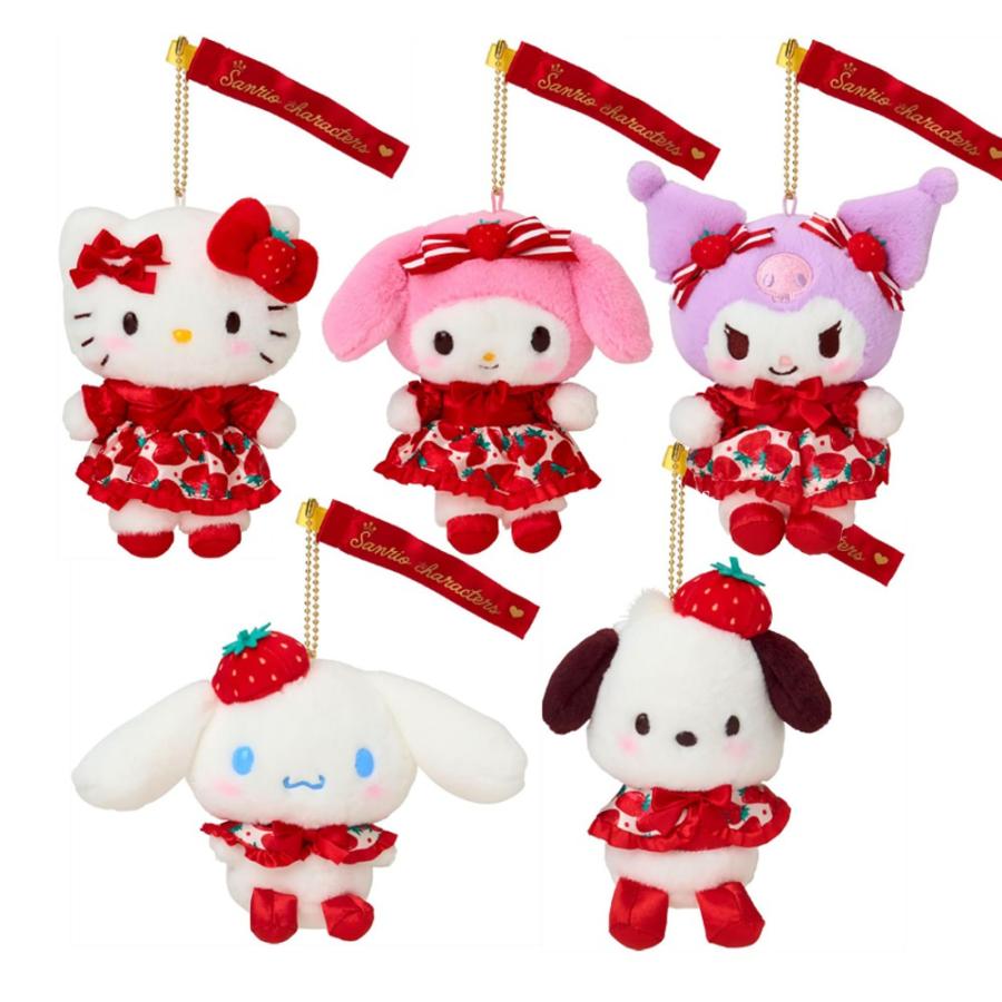 サンリオ マスコットホルダー いちご新聞50周年 ハローキティ マイ