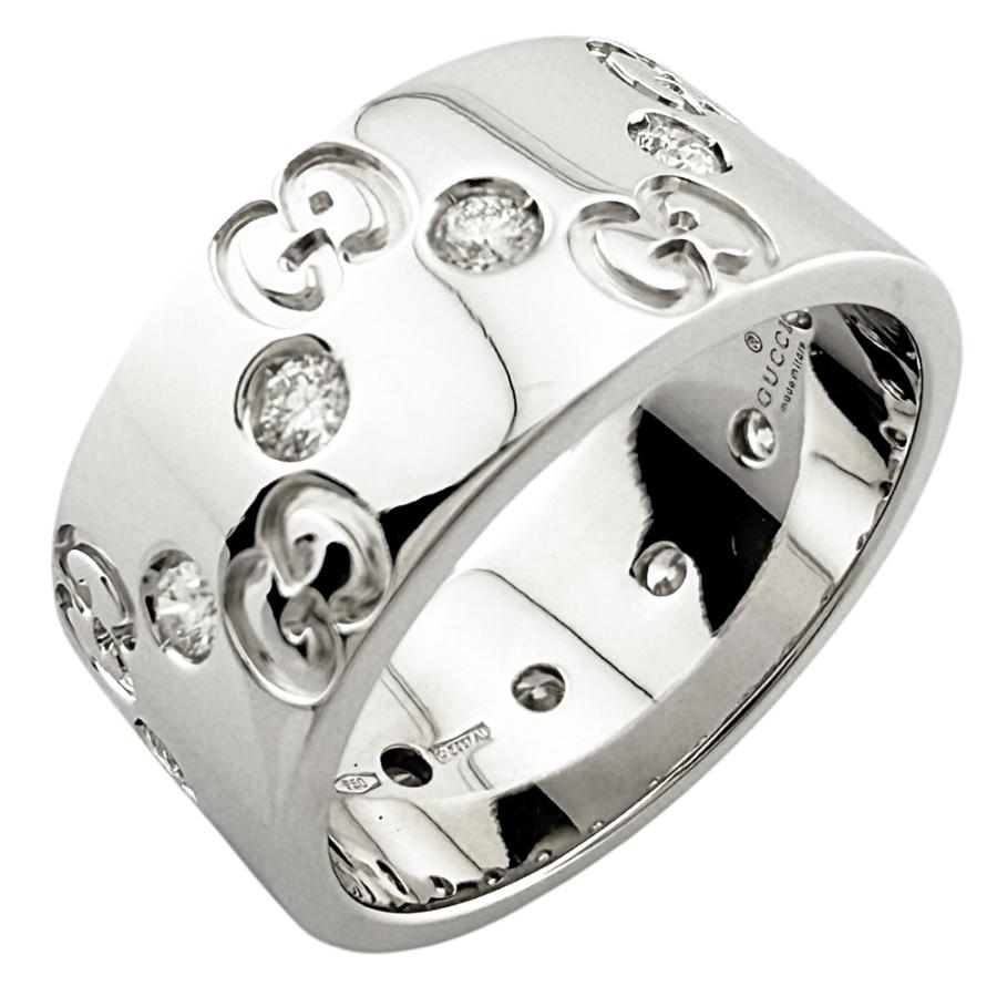 GUCCI（グッチ） アイコン ワイド リング 指輪 13.5号 18金 K18