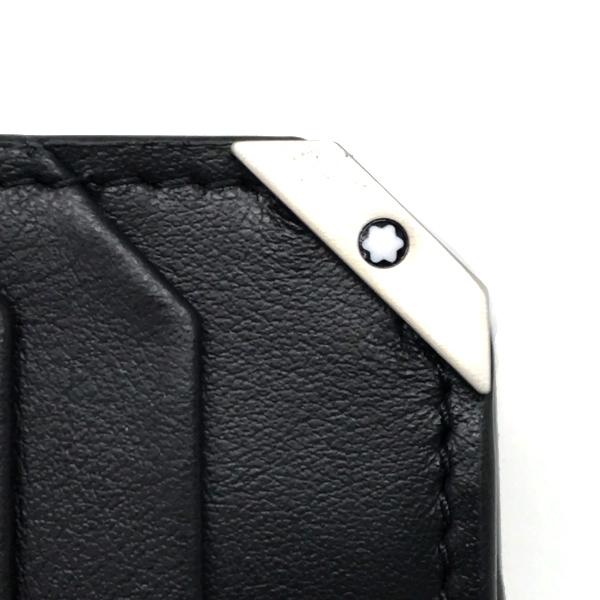 Mont Blanc モンブラン 二つ折り財布 ブランド レザー ブラック 124094