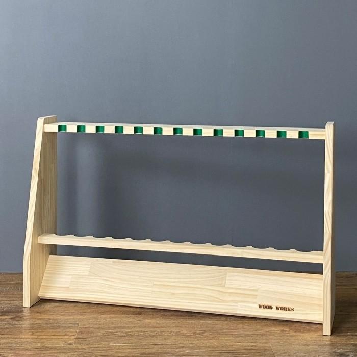 WOODWORKS ゴルフクラブスタンド 13本掛 (色：ナチュラル)木製 日本製