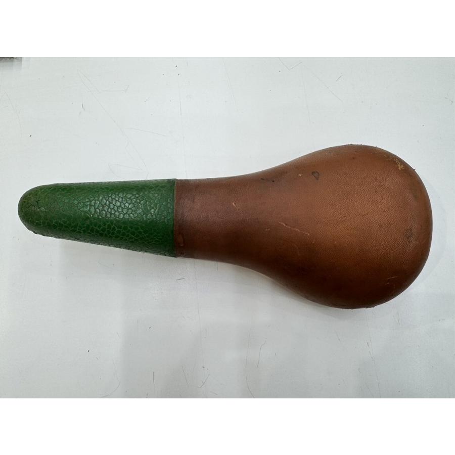 カシマサドル 加島サドル KASHIMAX FIVE GOLD サドル 茶×緑 【カウマン